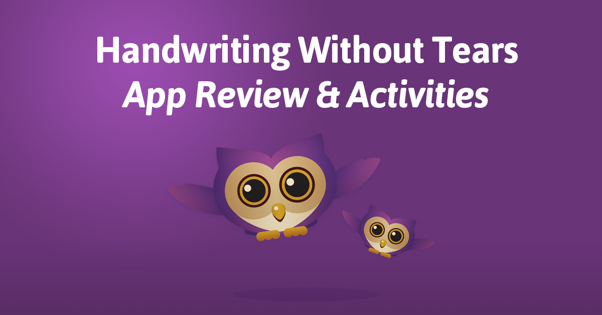 Handwriting Without Tears helps kids get started on letter formation, even before their fine motor muscles are strong enough to control a pencil.