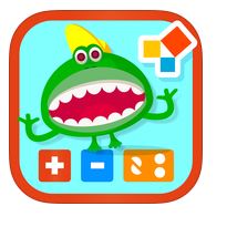 Montessori 1st Operations uses pictures to represent math problems. Read KinderTown's review.