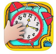 Freefall Time practices telling time up to the minute. Read KinderTown's review.