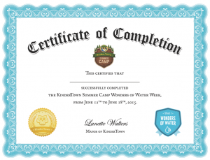 Here is a printable certificate that you can share with your kids!