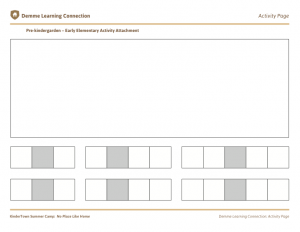 Print out a copy of this activity page for your younger camper.