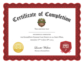 Here is a printable certificate that you can share with your kids!
