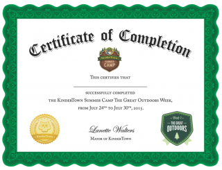 Here is a printable certificate that you can share with your kids!
