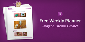 Download the weekly planner for How Creative!
