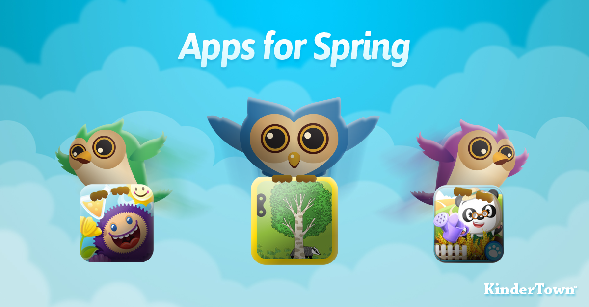 Talk about what is happening outside this spring and then follow up your conversations with these apps.
