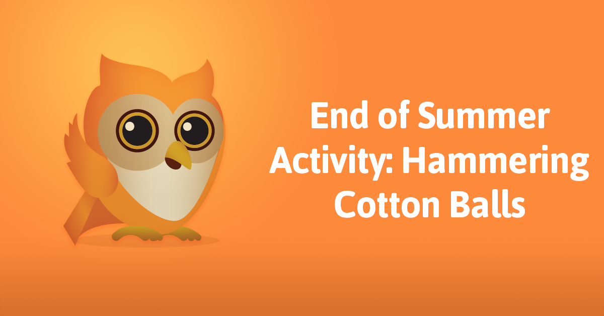 Try this easy activity with your child and enjoy the hammering together and develop gross motor skills in the process.